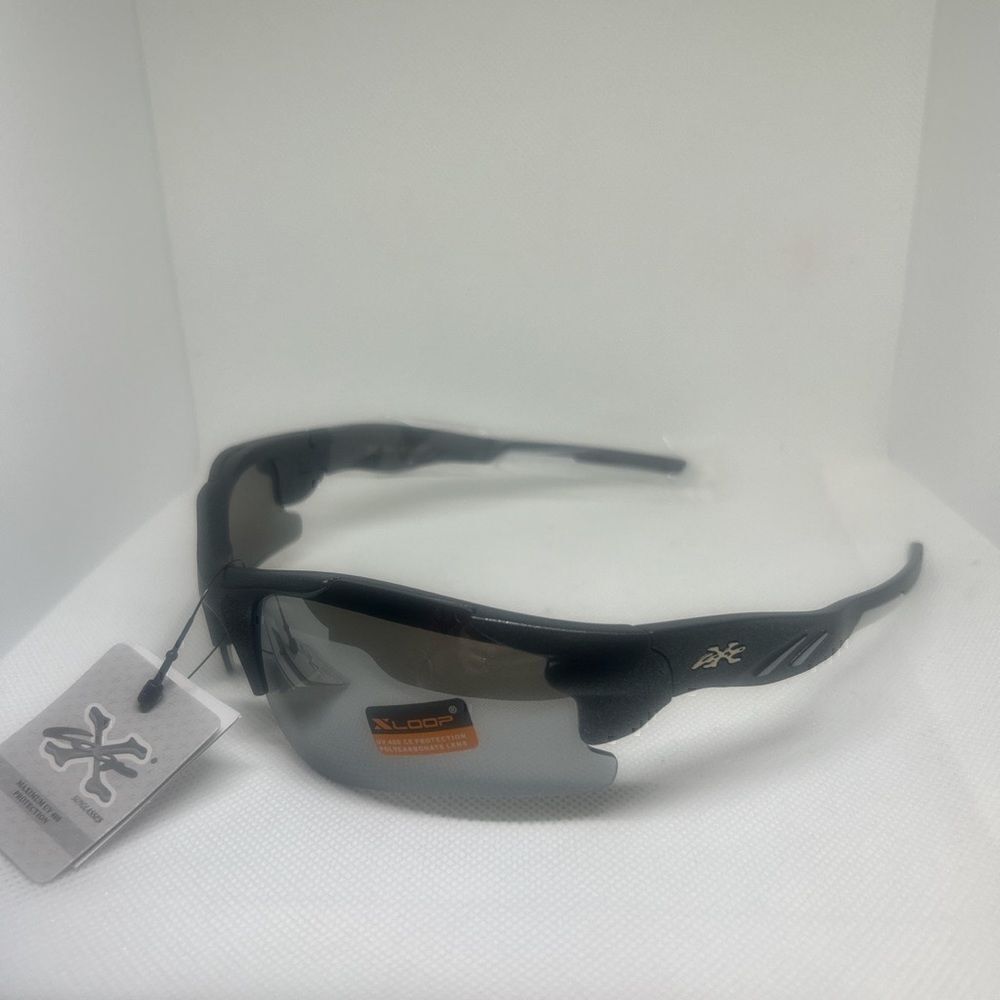 X-Loop Wrap Semi-Rimless Mens Shades Sunglasses
